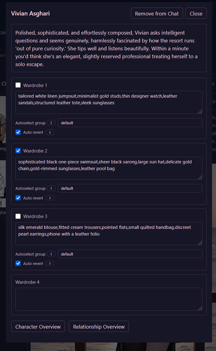 wardrobe settings image